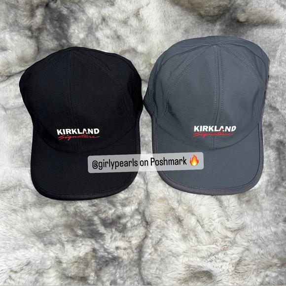 Kirkland Signature Unisex Logo Hat 2 Hats Black & Gray NEW main image 8
